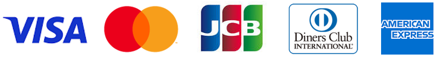 クレジットカード（Visa,Master,JCB,Diners,Amex）
